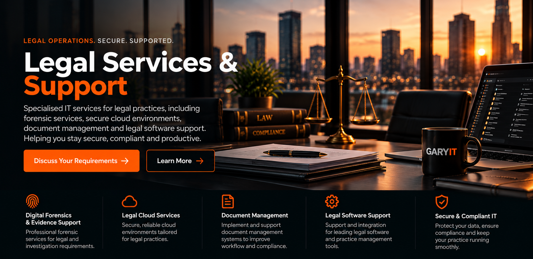 GARYIT Legal Services and Support corporate services overview